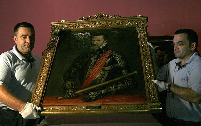El Gran Duque de Alba de Tiziano en una exposición en Sevilla en 2009