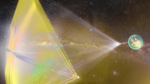 La mininave podría navegar por el espacio a un 20% de la velocidad de la luz