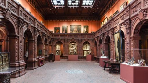 Una de las salas de la Hispanic Society, en Nueva York