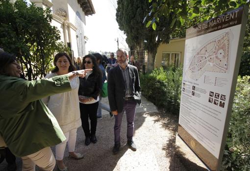 Francina Armengol el día de la inauguración de los jardínes