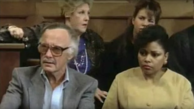 Stan Lee en El juicio del increíble Hulk, de 1989.