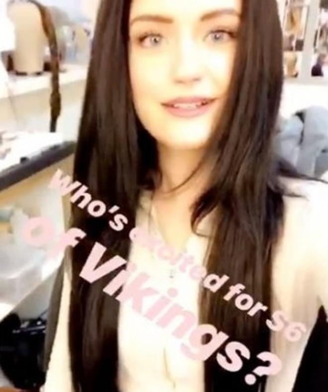 Alicia Agneson, en las «stories» colgadas en sus redes sociales