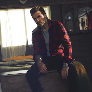 David Beckham en una campaña de Tudor