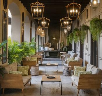 Un hotel colonial, elegante y discreto.