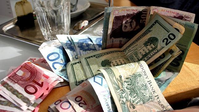 Zlotys, euros y dólares
