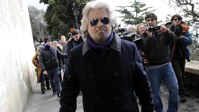 Grillo, tras votar ayer en Génova