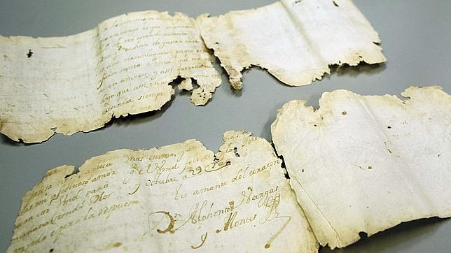Sale a la luz una carta de amor de hace 300 años aparecida en Toledo