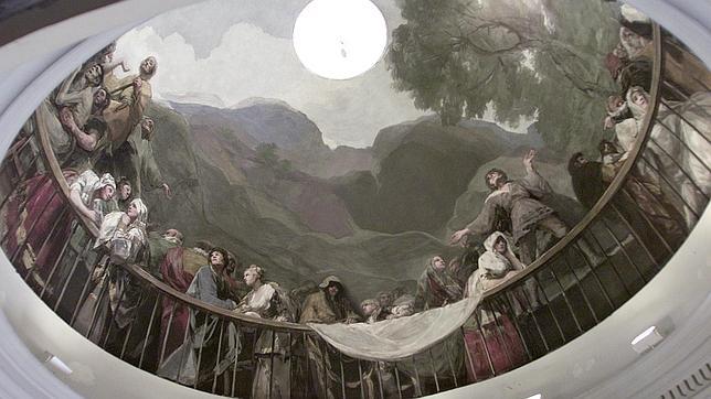 Una de las cúpulas de San Antonio de la Florida, pintadas por Goya