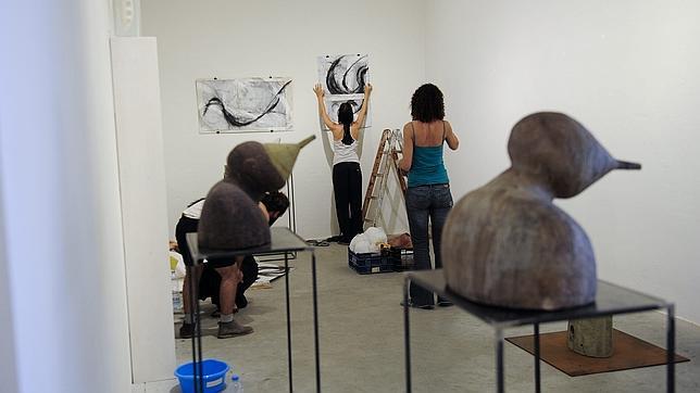 Artistas en la Fundación Arranz de L'Hospitalet