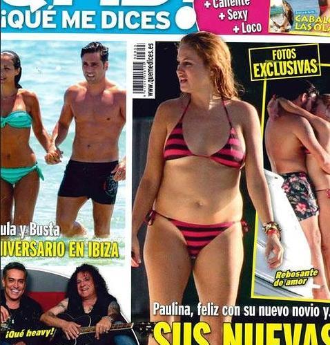Paulina Rubio, con unos kilos de más