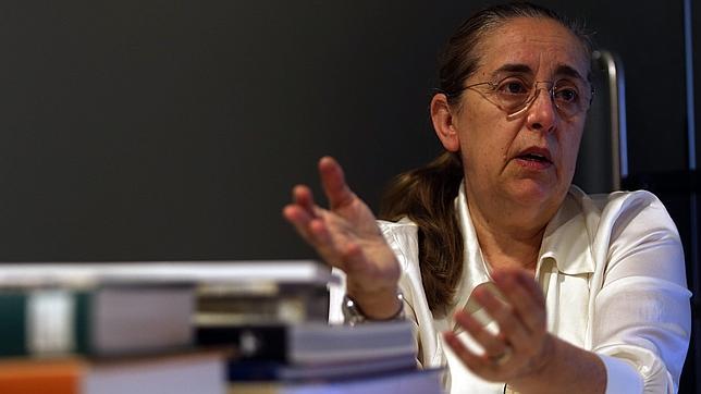Manuela Mena, durante la entrevista