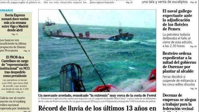 El temporal y sus consecuencias, a portada este miércoles