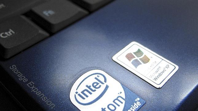 Etiqueta de Windows Xp en un ordenador