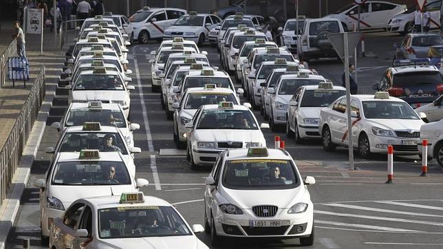 Taxis de Madrid, en una imagen de archivo