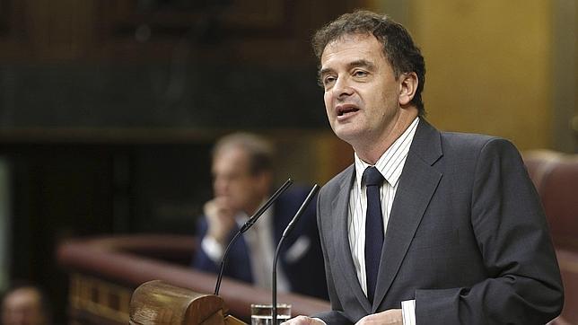 El portavoz parlamentario de ERC, Alfred Bosch, durante su intervención en el pleno del Congreso