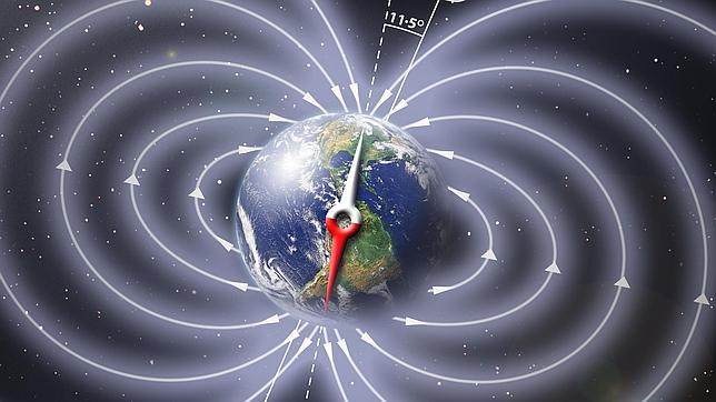 El viaje de los polos magnéticos de la Tierra
