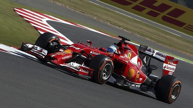 Fernando Alonso, en el circuito de Silverstone