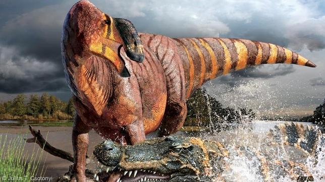 Recreación artística del Rhinorex condrupus