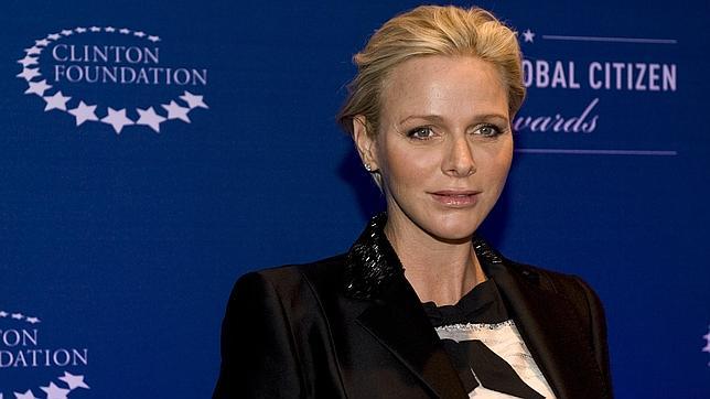 La Princesa Charlene de Mónaco durante la gala en Nueva York