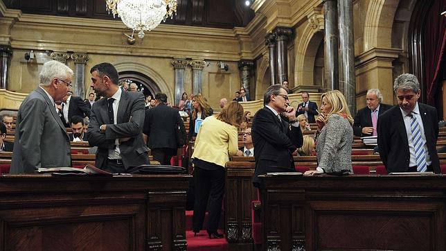 Vista del pleno del Parlament