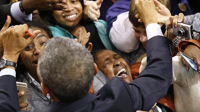 Obama durante un acto el pasado lunes