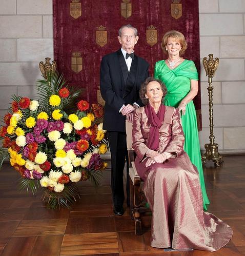 Los Reyes Miguel y Ana de Rumanía y su hija, la Princesa Margarita, en 2011