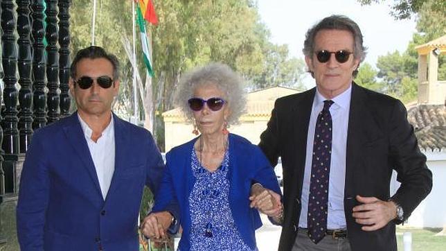 La Duquesa de Alba y Alfonso Diez, en una imagen el pasado mes de octubre