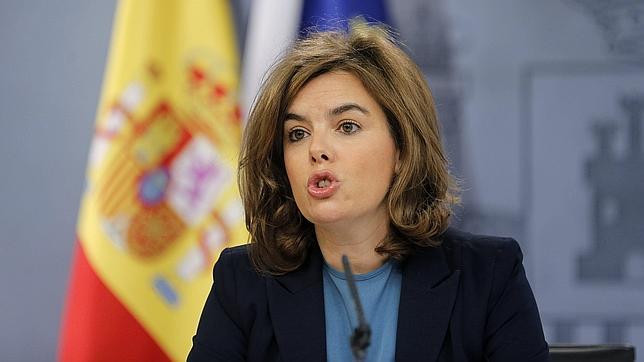 La vicepresidenta del Gobierno, Soraya Sáenz de Santamaría