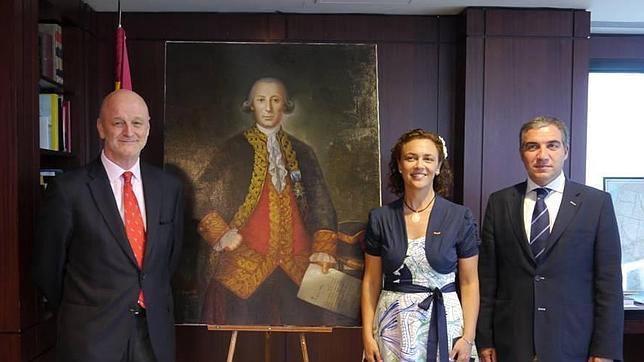 Retrato de Bernardo de Gálvez en el Capitolio, regalado al Senado
