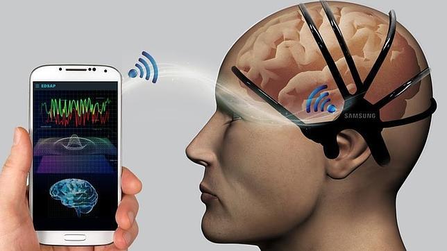Detalle de EDSAP, la diadema sensorial de Samsung