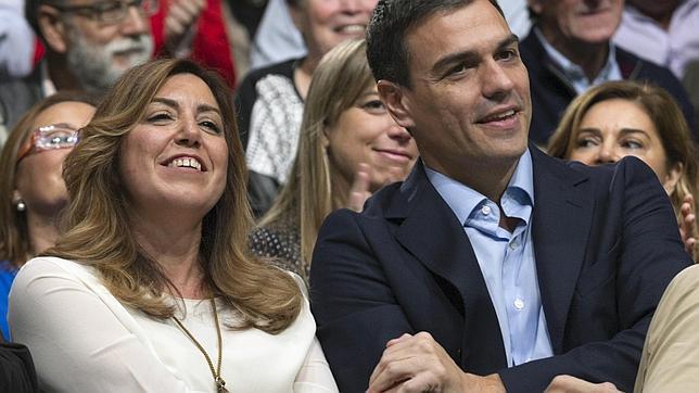 Susana Díaz y Pedro Sánchez, el pasado noviembre en Sevilla