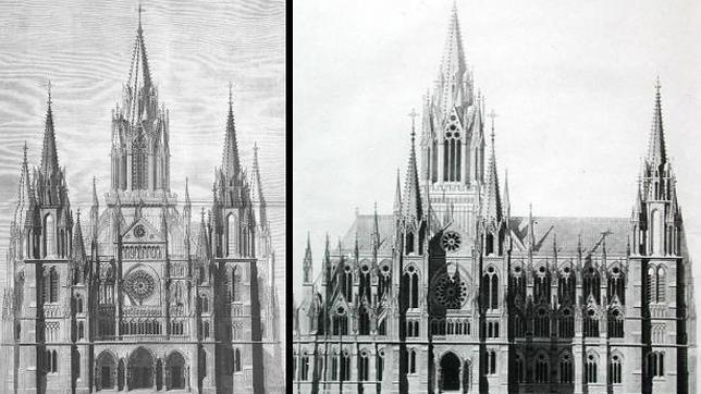 Proyecto de la catedral gótica de La Almudena del marqués de Cubas