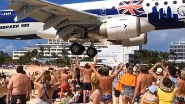 Maho Beach, en Saint Martin