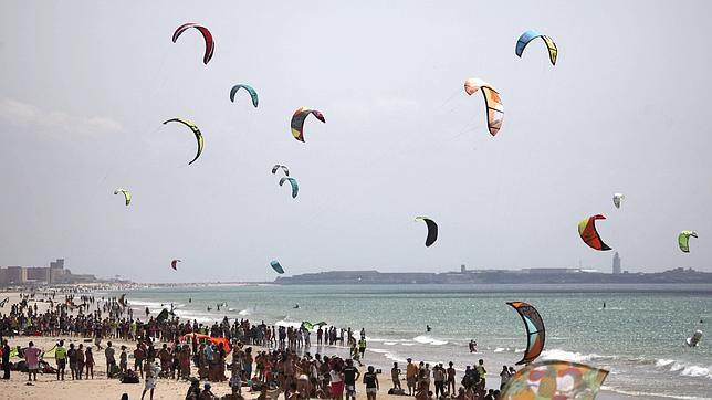 Vista de la Playa de Valdevaqueros, en Tarifa (Cádiz)