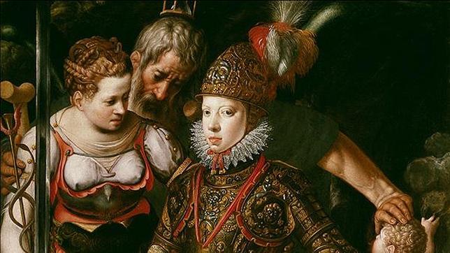 Alegoría de la educación de Felipe III por Justus Tiel