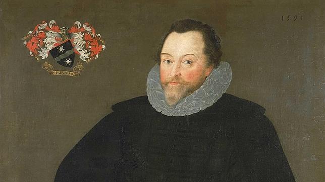 Retrato de Sir Francis Drake pintado por Marcus Gheeraerts el Joven