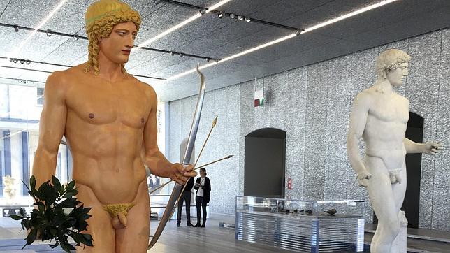 Esculturas en el museo creado por la Fundación Prada en Milán