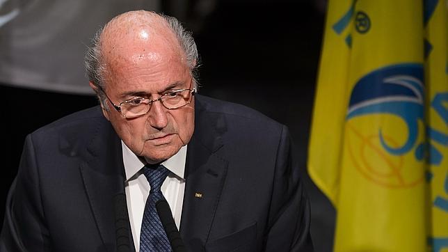 Blatter, durante una rueda de prensa