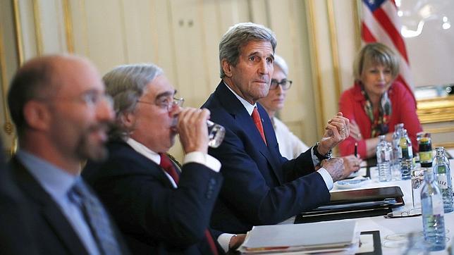 John Kerry, durante las reuiones sobre Irán