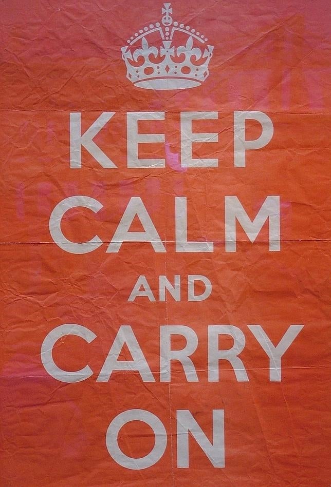 Cartel original que apareció en el año 2000 en una caja de libros comprada por Stuart Manley
