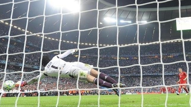 Lanzamiento durante una tanda de penaltis