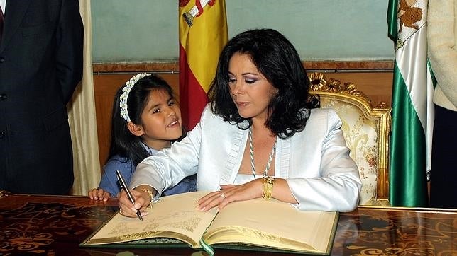 Isabel Pantoja y su hija en una foto de archivo