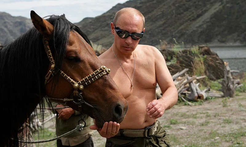 Putin, durante sus vacaciones en la localidad de Kyzyl, en el sur de Siberia.