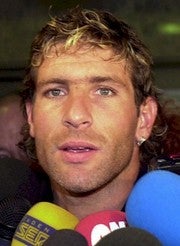 Martín Palermo, en Barajas