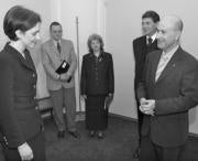 Duran, durante su encuentro con la ministra Nadezhda Mijailova. O. M.