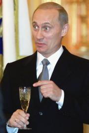 El presidente de Rusia, Vladimir Putin, ayer en una recepción en el Kremlin. Reuters