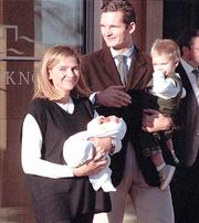 Los Duques de Palma con sus dos hijos