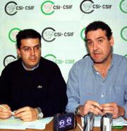 Enrique de la Rosa y Juan José Losana, durante la rueda de Prensa de ayer. Efe