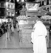 La procesión del Santo Sepulcro aglutina a un buen número de cofradías. Ó. Huertas