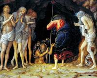 Una de las obras de Mantegna 'Descendiendo al Limbo'. / AP